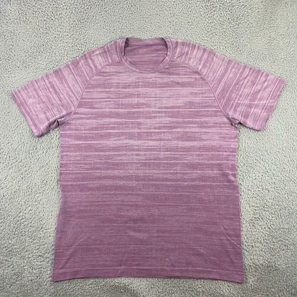 Lululemon Metal Tech Vent T-Shirt Mens XL Performance Short Sleeve Purple‎ - Picture 1 of 7